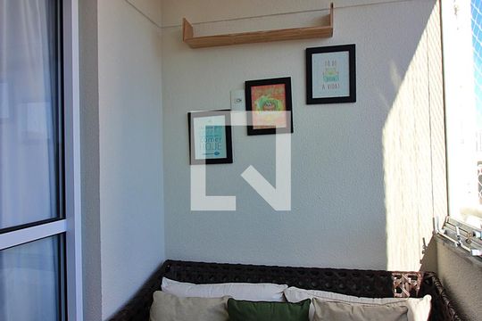 Sacada Sala de apartamento à venda com 2 quartos, 53m² em Baeta Neves, São Bernardo do Campo