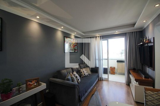 Sala de apartamento à venda com 2 quartos, 53m² em Baeta Neves, São Bernardo do Campo