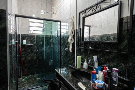 Banheiro Social de casa para alugar com 1 quarto, 100m² em Vila Nova Manchester, São Paulo