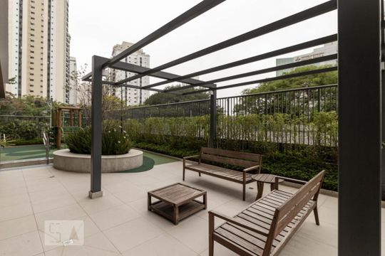 Área comum do prédio de apartamento para alugar com 2 quartos, 95m² em Vila Olímpia, São Paulo