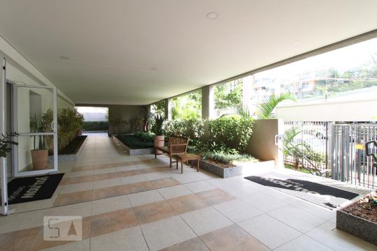 Área comum de apartamento para alugar com 1 quarto, 35m² em Campo Belo, São Paulo