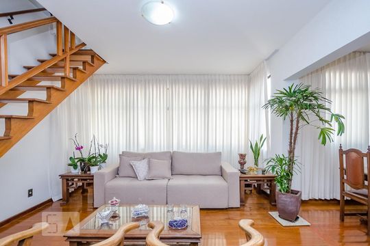 Sala de apartamento à venda com 4 quartos, 250m² em Buritis, Belo Horizonte