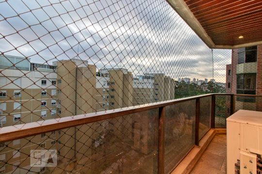 Varanda da Suíte 1 de apartamento à venda com 4 quartos, 200m² em Paraíso do Morumbi, São Paulo