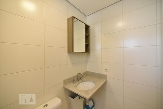 Banheiro da suite de apartamento à venda com 3 quartos, 99m² em Vila Gomes Cardim, São Paulo