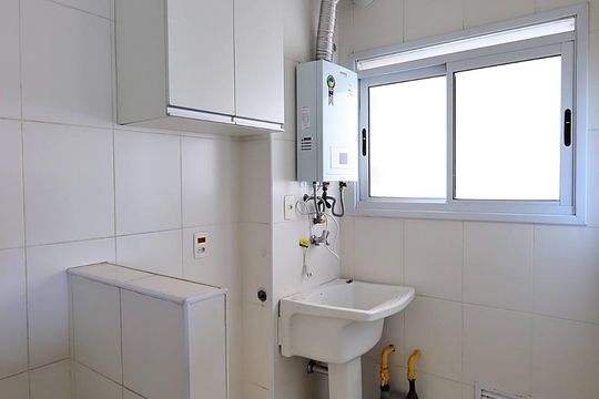 Área de Serviço de apartamento à venda com 3 quartos, 70m² em Vila Valparaiso, Santo André