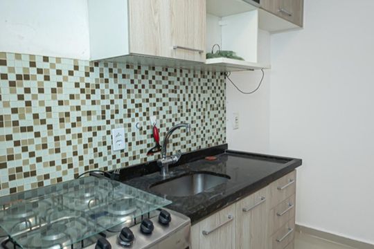 Cozinha de apartamento para alugar com 2 quartos, 47m² em Jardim Ângela (zona Leste), São Paulo