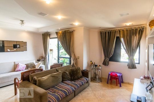 Sala de apartamento à venda com 3 quartos, 114m² em Vila Regente Feijó, São Paulo