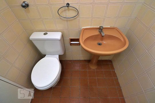 Banheiro Social de apartamento para alugar com 3 quartos, 122m² em Casa Branca, Santo André