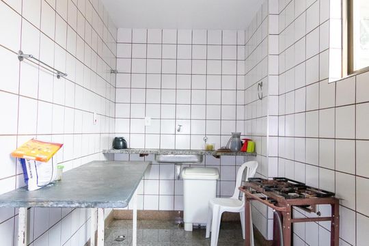 Cozinha do salão de festa de apartamento à venda com 4 quartos, 200m² em Eldorado, Contagem