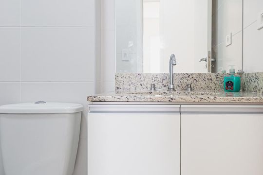 Banheiro Social de apartamento para alugar com 2 quartos, 65m² em Fundação, São Caetano do Sul