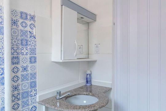 Banheiro de casa para alugar com 2 quartos, 60m² em Vila Bela Vista, Santo André