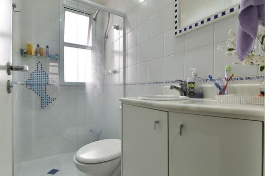 Banheiro Social de apartamento à venda com 3 quartos, 104m² em Centro, São Bernardo do Campo