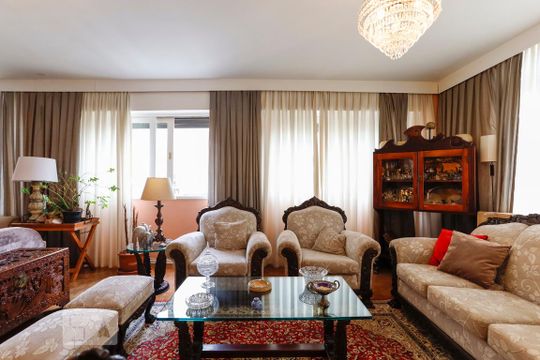Sala de apartamento para alugar com 3 quartos, 190m² em Santa Cecília, São Paulo