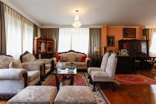 Sala de apartamento para alugar com 3 quartos, 190m² em Santa Cecília, São Paulo