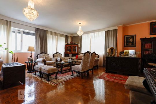 Sala de apartamento para alugar com 3 quartos, 190m² em Santa Cecília, São Paulo