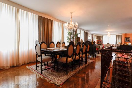 Sala de apartamento para alugar com 3 quartos, 190m² em Santa Cecília, São Paulo