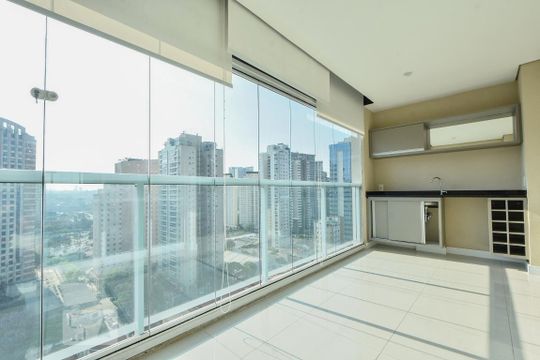 Varanda de apartamento à venda com 1 quarto, 51m² em Vila Gertrudes, São Paulo