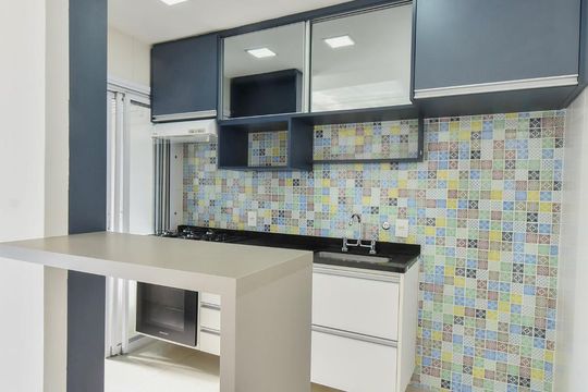 Cozinha de apartamento à venda com 1 quarto, 51m² em Vila Gertrudes, São Paulo