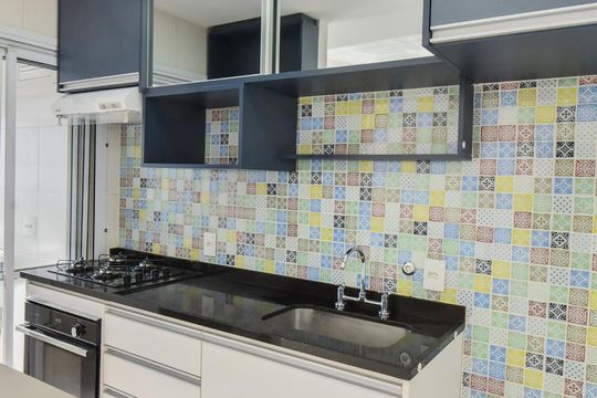 Cozinha de apartamento à venda com 1 quarto, 51m² em Vila Gertrudes, São Paulo