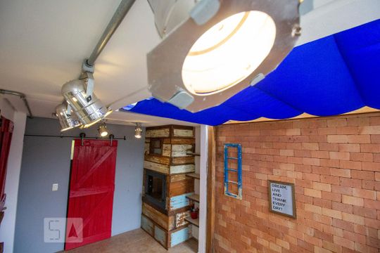 Churrasqueira de casa de condomínio para alugar com 3 quartos, 140m² em Santo Antônio de Lisboa, Florianópolis