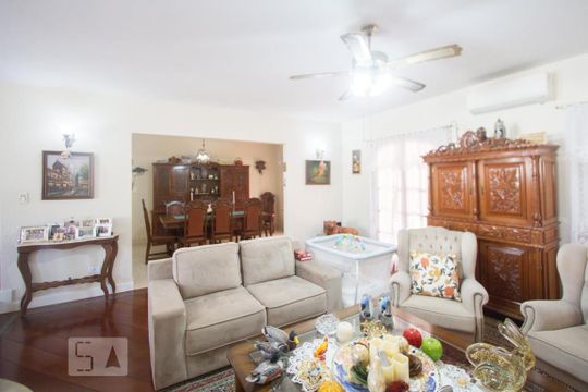 Sala de Estar de casa à venda com 3 quartos, 410m² em Chácara Santo Antônio (zona Sul), São Paulo