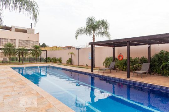 Área comum - Piscina de kitnet/studio para alugar com 1 quarto, 25m² em Iguatemi, Ribeirão Preto