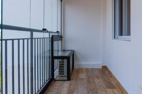 Varanda de apartamento à venda com 1 quarto, 37m² em Consolação, São Paulo