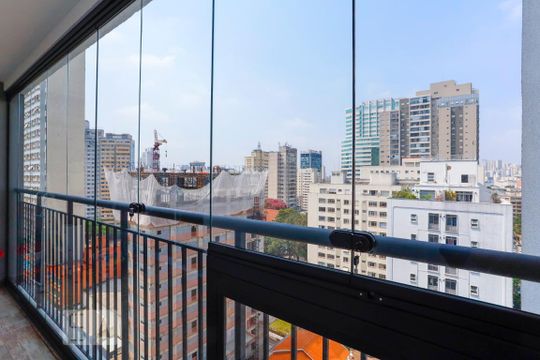 Varanda de apartamento à venda com 1 quarto, 37m² em Consolação, São Paulo
