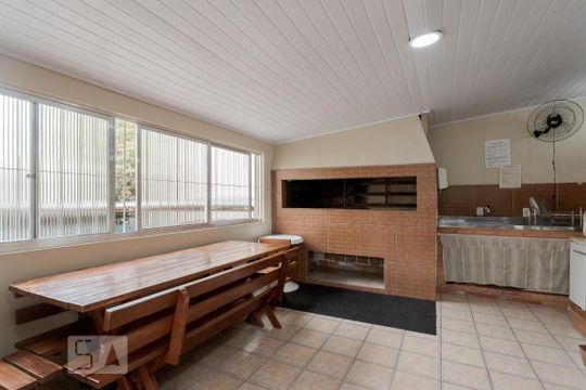 Área comum - Salão de festas de apartamento à venda com 1 quarto, 37m² em Jardim Itu-sabará, Porto Alegre