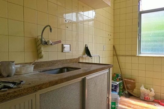 Cozinha de apartamento à venda com 2 quartos, 50m² em Piedade, Rio de Janeiro