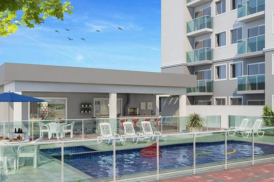 Área comum - Piscina de apartamento à venda com 2 quartos, 44m² em Irajá, Rio de Janeiro