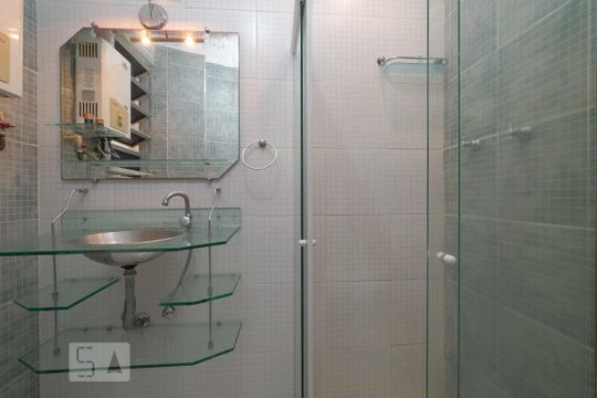 Banheiro Suíte de apartamento para alugar com 1 quarto, 40m² em Tijuca, Rio de Janeiro