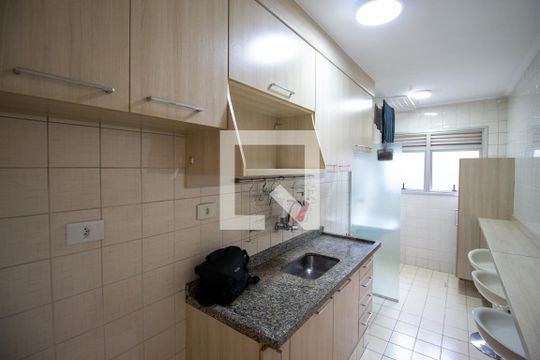 Cozinha de apartamento para alugar com 2 quartos, 48m² em Vila Carmosina, São Paulo