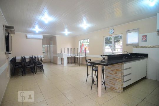 Área comum - Salão de festas de apartamento à venda com 2 quartos, 42m² em Estância Velha, Canoas