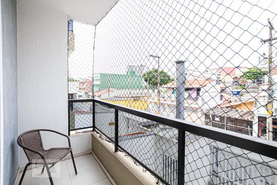Varanda da Suíte de apartamento à venda com 2 quartos, 55m² em Vila Aquilino, Santo André