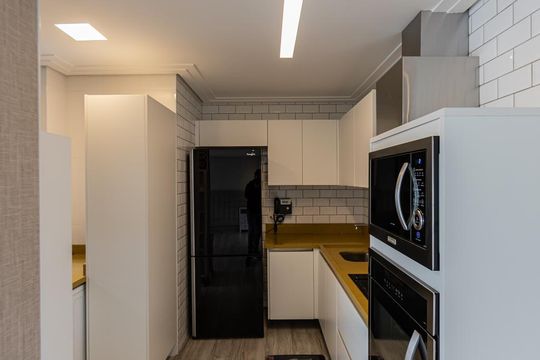 Cozinha de kitnet/studio para alugar com 1 quarto, 55m² em Vila Regente Feijó, São Paulo