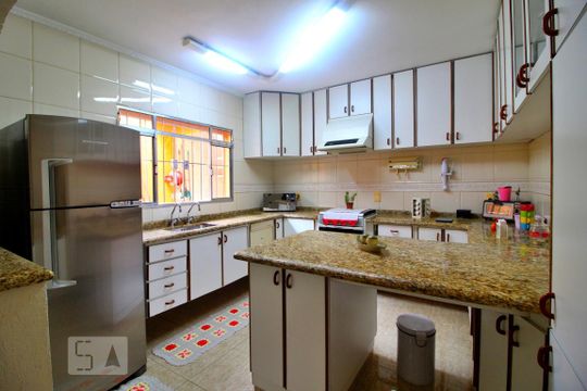 Cozinha de casa à venda com 2 quartos, 193m² em Jardim Alvorada, Santo André