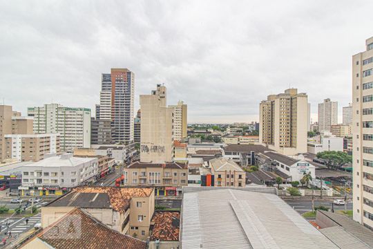 Vista da Sala de apartamento para alugar com 1 quarto, 44m² em Centro, Curitiba