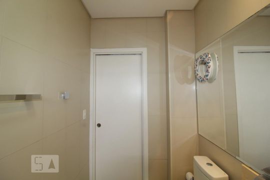 Banheiro Social de apartamento à venda com 2 quartos, 60m² em Rudge Ramos, São Bernardo do Campo