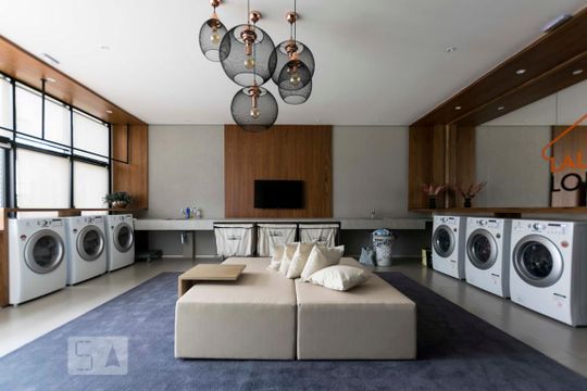 Área comum - Lavanderia de apartamento para alugar com 1 quarto, 49m² em Vila Mariana, São Paulo