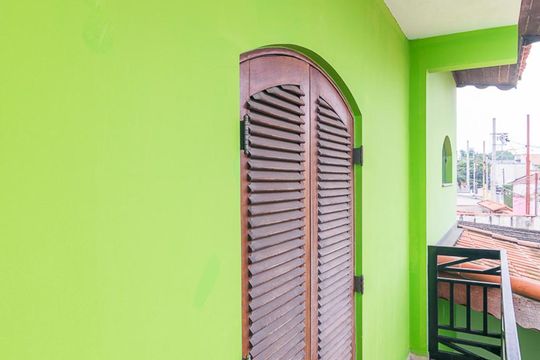 Varanda da Suíte de casa à venda com 4 quartos, 230m² em Parque Industriário, Santo André