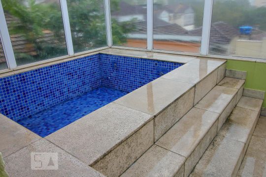 Área Externa - Piscina de casa para alugar com 6 quartos, 590m² em Humaitá, Rio de Janeiro