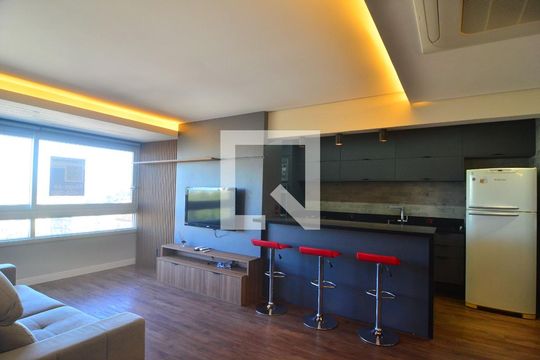 Sala de apartamento à venda com 2 quartos, 80m² em Centro, Canoas