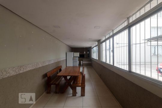 Área comum - Salão de festas de apartamento para alugar com 1 quarto, 52m² em Tristeza, Porto Alegre