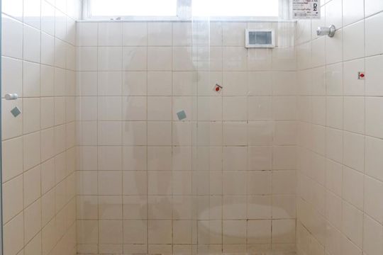 Banheiro de apartamento à venda com 1 quarto, 50m² em Vila Buarque, São Paulo
