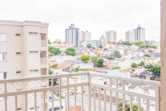 Varanda da Sala de apartamento para alugar com 2 quartos, 56m² em Vila Floresta, Santo André