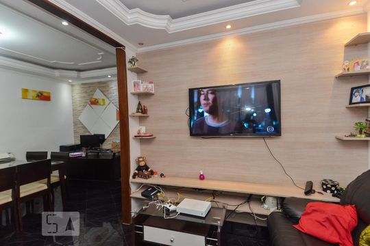 Sala de Estar de casa de condomínio à venda com 3 quartos, 180m² em Jardim Cocaia, Guarulhos