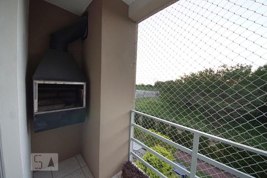 Sacada da Sala e churrasqueira de apartamento para alugar com 2 quartos, 54m² em São Miguel, São Leopoldo