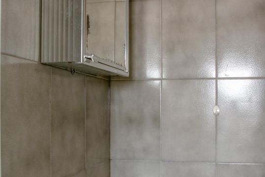 Banheiro de serviço de apartamento para alugar com 2 quartos, 67m² em Vila Amélia, São Paulo