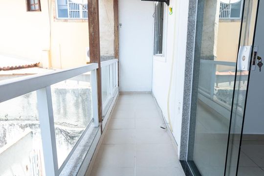 Varanda da Sala de apartamento para alugar com 2 quartos, 47m² em Jardim Sulacap, Rio de Janeiro